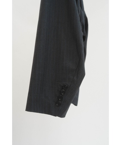 Knuth Marf(クヌースマーフ)の「stripe shirt blouson(ブルゾン・レディース・グレー/ブラック・MEDIUM/SMALL)」の11枚目の写真