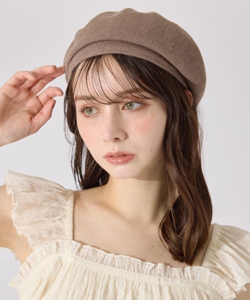 rienda  パイピング キャスケット リエンダ ベージュ 完売 新品 セール】ワークライクキャスケット（キャスケット）｜rienda
