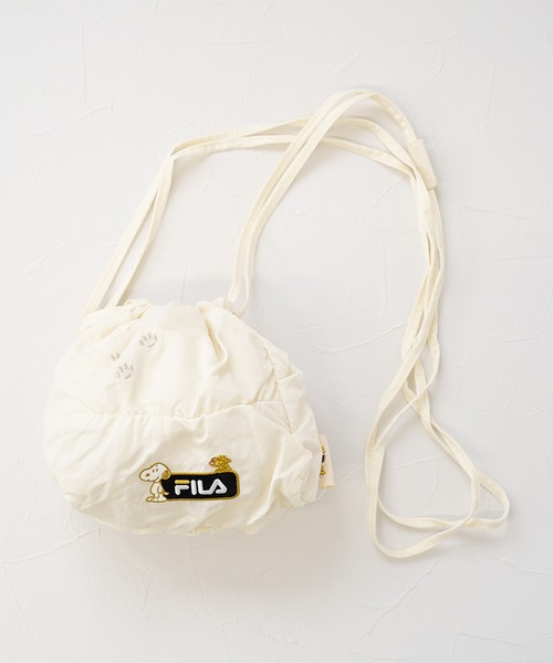 PEANUTS(ピーナッツ)の「【FILA】PEANUTS クシュクシュミニショルダーバッグ/ピーナッツ/コラボ(ショルダーバッグ・レディース・オフホワイト/ピンク/ブラック・FREE)」の2枚目の写真