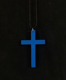 MASHIRO（マシロ）の「【MASHIRO】カラーウッドクロスモチーフボールチェーンネックレス/Y2K 平成ギャル 地雷系（MA/EK244）（ネックレス）」