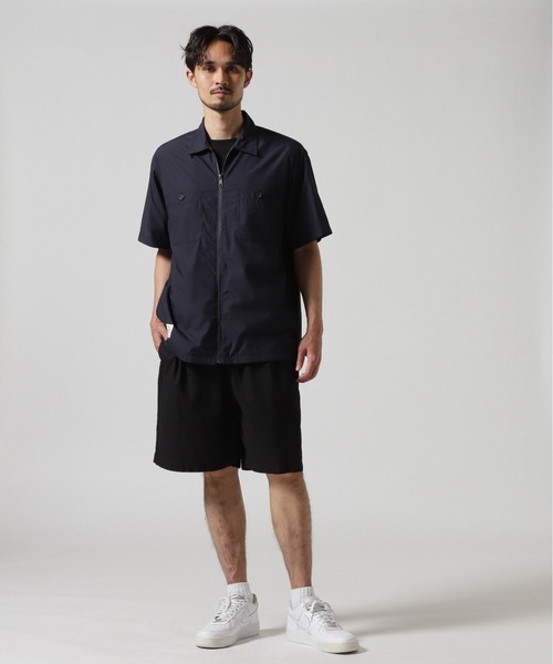 AVIREX（アヴィレックス）の「《WEB&DEPOT限定》ZIP UP WORK SHIRT "25" / ジップアップ ワーク半袖シャツ / AVIREX / アヴィレックス（シャツ/ブラウス・メンズ・ネイビー/ホワイト/オリーブ・MEDIUM/LARGE/X-LARGE/XX-LARGE）」の12枚目の写真