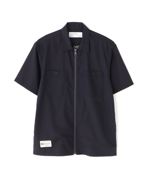 AVIREX（アヴィレックス）の「《WEB&DEPOT限定》ZIP UP WORK SHIRT "25" / ジップアップ ワーク半袖シャツ / AVIREX / アヴィレックス（シャツ/ブラウス・メンズ・ネイビー/ホワイト/オリーブ・MEDIUM/LARGE/X-LARGE/XX-LARGE）」の13枚目の写真