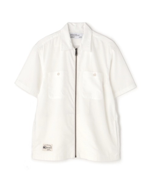 AVIREX（アヴィレックス）の「《WEB&DEPOT限定》ZIP UP WORK SHIRT "25" / ジップアップ ワーク半袖シャツ / AVIREX / アヴィレックス（シャツ/ブラウス・メンズ・ネイビー/ホワイト/オリーブ・MEDIUM/LARGE/X-LARGE/XX-LARGE）」の7枚目の写真