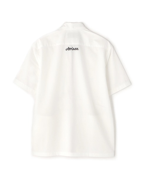 AVIREX（アヴィレックス）の「《WEB&DEPOT限定》ZIP UP WORK SHIRT "25" / ジップアップ ワーク半袖シャツ / AVIREX / アヴィレックス（シャツ/ブラウス・メンズ・ネイビー/ホワイト/オリーブ・MEDIUM/LARGE/X-LARGE/XX-LARGE）」の8枚目の写真