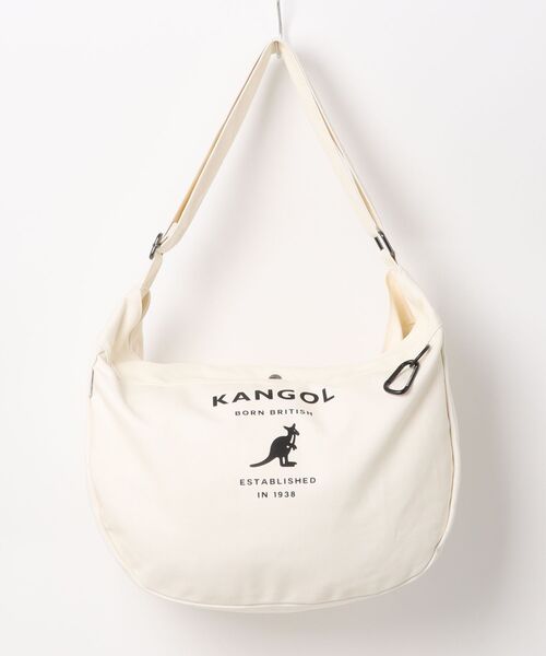 KANGOL(カンゴール)の「【 KANGOL / カンゴール 】 ビッグ キャンバス ショルダーバッグ(ショルダーバッグ・メンズ・オフホワイト/ホワイト系その他/ブラック・FREE)」の11枚目の写真