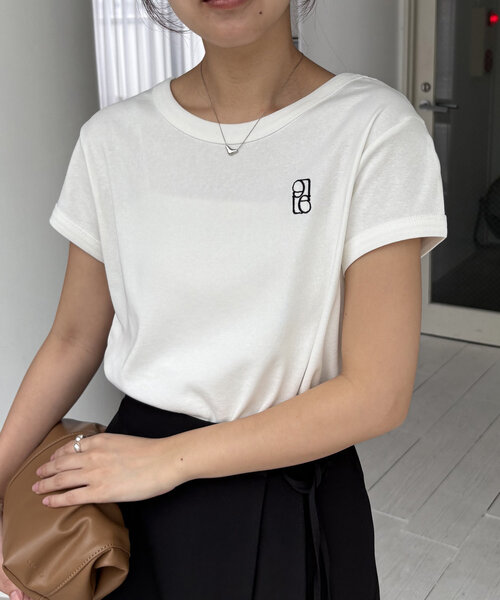 CAPRICIEUX LE MAGE ラウンドスリーブTシャツ セール】【デイリー使いに◎】ラウンドスリーブTシャツ（Tシャツ