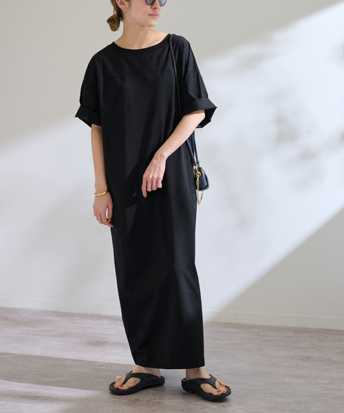 FRAMeWORK(フレームワーク)の「≪WEB限定追加≫コットンジャージーマキシワンピース 2(ワンピース・レディース・レッド/ブラック・36/38)」の20枚目の写真