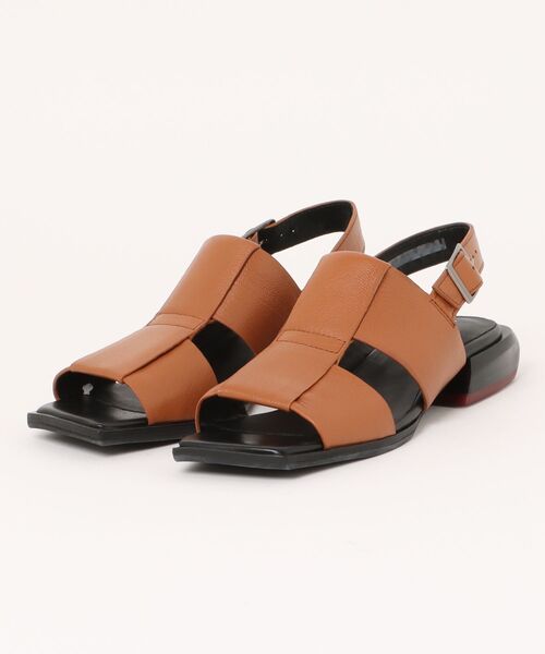 yuko imanishi +(ユウコイマニシプラス)の「yuko imanishi+ ユウコ イマニシ バックバンドサンダル(サンダル・レディース・ブラウン・36)」の1枚目の写真