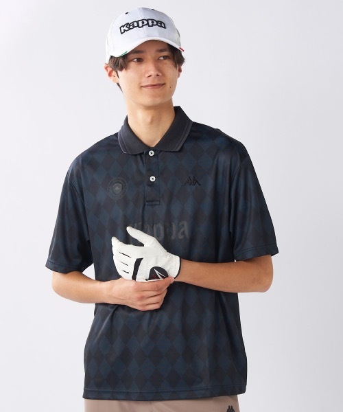 Kappa(カッパ)の「【Kappa/カッパ】半袖ユニフォームポロシャツ ゴルフ おしゃれなギフトに最適!(シャツ/ブラウス・メンズ・ブラック/ホワイト/ブルー・LARGE/X-LARGE/MEDIUM/XX-LARGE)」の2枚目の写真