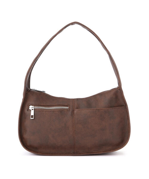 FREE'S MART（フリーズマート）の「ワンハンドルZIPバッグ（ハンドバッグ・レディース・ブラウン/ブラック・ﾌﾘ-）」の10枚目の写真