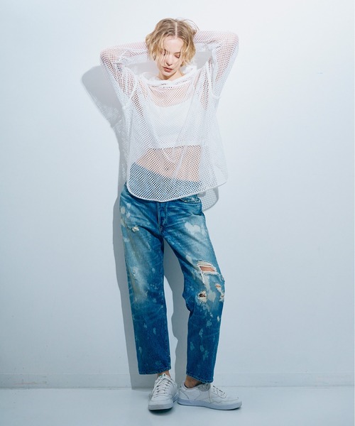 RNA(アールエヌエー)の「R4350 ビンテージジーンズ(デニムパンツ・レディース・ダークインディゴブルー/ライトインディゴブルー/インディゴブルー/ブルー系その他・MEDIUM)」の17枚目の写真
