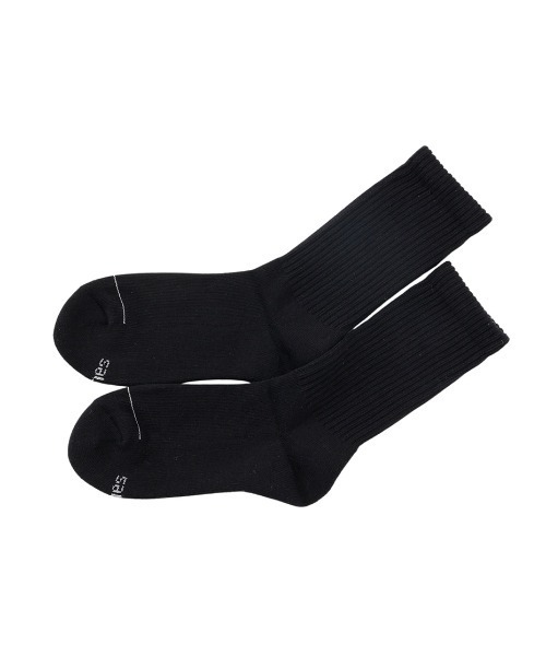 HANES(ヘインズ)の「Hanes/ヘインズ CREW SOCKS 2P(ソックス/靴下・メンズ・ホワイト/その他4/ブラック・S/M)」の3枚目の写真