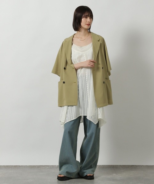 LAKOLE（ラコレ）の「2WAY総レースキャミワンピース / 498555（ワンピース・レディース・ブラウン/ブラック/アイボリー・FREE）」の9枚目の写真