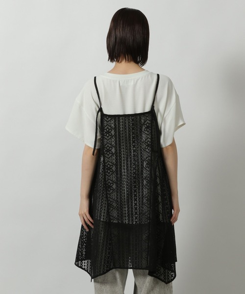 LAKOLE（ラコレ）の「2WAY総レースキャミワンピース / 498555（ワンピース・レディース・ブラウン/ブラック/アイボリー・FREE）」の15枚目の写真