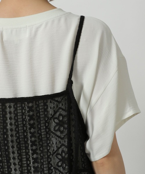 LAKOLE（ラコレ）の「2WAY総レースキャミワンピース / 498555（ワンピース・レディース・ブラウン/ブラック/アイボリー・FREE）」の16枚目の写真