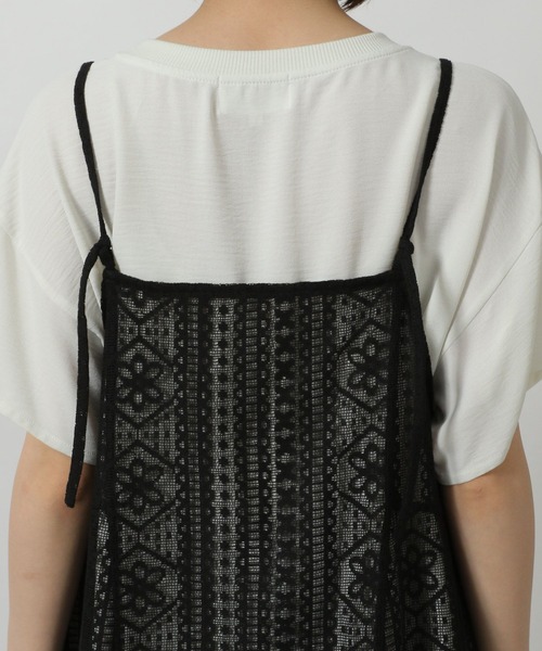 LAKOLE（ラコレ）の「2WAY総レースキャミワンピース / 498555（ワンピース・レディース・ブラウン/ブラック/アイボリー・FREE）」の17枚目の写真