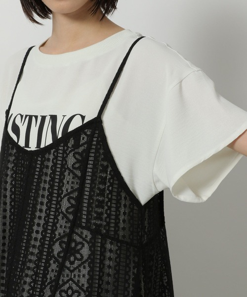 LAKOLE（ラコレ）の「2WAY総レースキャミワンピース / 498555（ワンピース・レディース・ブラウン/ブラック/アイボリー・FREE）」の19枚目の写真