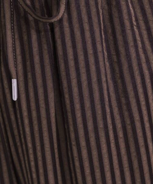 Cutie Blonde(キューティーブロンド)の「【セットアップ可能/ひんやり/吸水速乾】サッカーストライプイージーパンツ(その他パンツ・レディース・ブラウン系その他3/ネイビー系2/ブラック系2・03/02/01/04)」の12枚目の写真