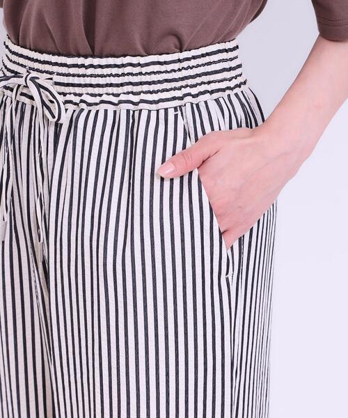 Cutie Blonde(キューティーブロンド)の「【セットアップ可能/ひんやり/吸水速乾】サッカーストライプイージーパンツ(その他パンツ・レディース・ブラウン系その他3/ネイビー系2/ブラック系2・03/02/01/04)」の21枚目の写真