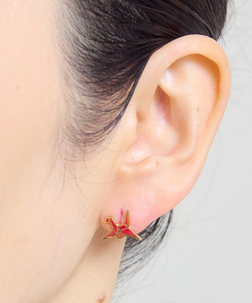 gargle(ガーグル)の「gargle ガーグル:JAPANシリーズ 和セット 鶴 毬 桜 ピアス(ピアス(両耳用)・レディース・レッド/ブルー・FREE)」の6枚目の写真