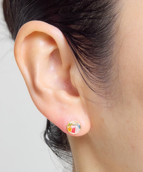 gargle(ガーグル)の「gargle ガーグル:JAPANシリーズ 和セット 鶴 毬 桜 ピアス(ピアス(両耳用)・レディース・レッド/ブルー・FREE)」の7枚目の写真