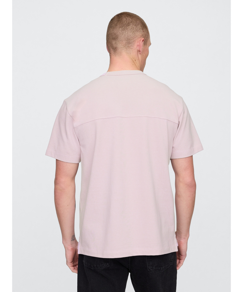 GAP(ギャップ)の「ピケ リラックスTシャツ(Tシャツ/カットソー・メンズ・ベージュ/ライトパープル/ブラック・XS/S/M/L/XL)」の5枚目の写真