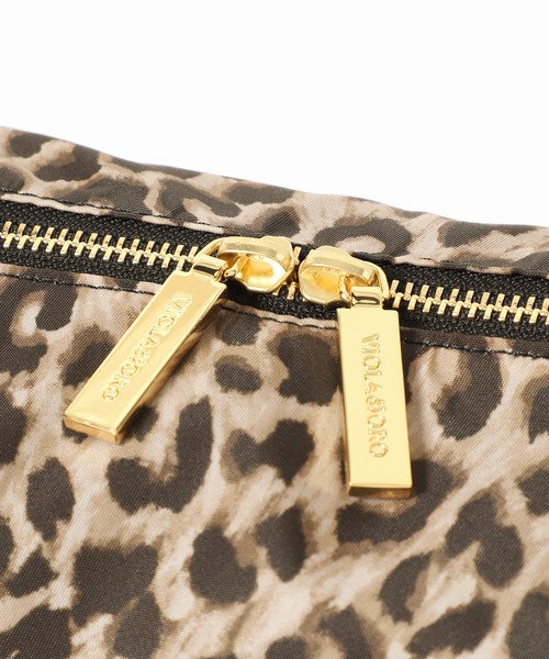 Spick & Span（スピックアンドスパン）の「《WEB限定》VIOLAd’ORO / ヴィオラドーロ BIANCAナイロンショルダー(レオパード)（ショルダーバッグ・レディース・キャメル・FREE）」の3枚目の写真