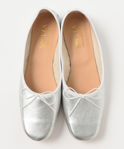 Demi-Luxe BEAMS（デミルクス ビームス）の「【1/1値下げ】SPELTA / IMMA バレエシューズ（パンプス・レディース・シルバー・39/38/37/36）」の5枚目の写真