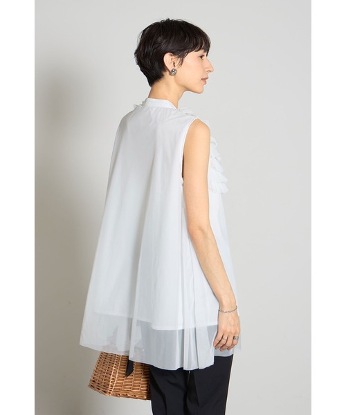 &. NOSTALGIA（アンドドットノスタルジア）の「フリルティアードブラウス（シャツ/ブラウス・レディース・アイボリー/ブラック・M）」の13枚目の写真