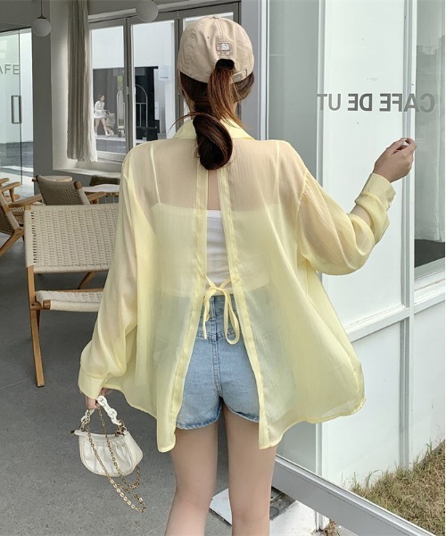 原宿 シースルートップス dazzlin wego セール】WEGO/オーバーサイズシースルーレースレイヤートップス