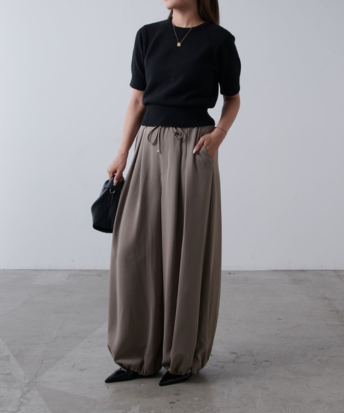 Lui's（ルイス）の「バルーンパンツ（その他パンツ・レディース・モカ/ブラック・FREE）」の14枚目の写真