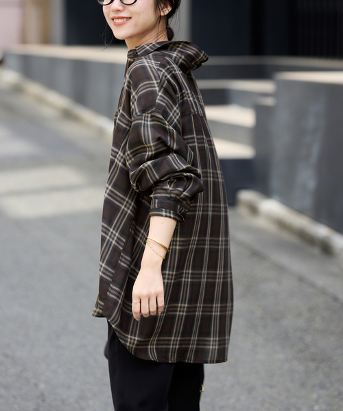 SLOBE IENA（スローブイエナ）の「ビエラチェックルーズシャツ（シャツ