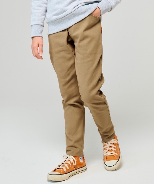 KRIFF MAYER Kid's Collection（クリフメイヤーキッズコレクション）の「綿起毛テーパードパンツ（チノパンツ・キッズ・カーキ/チャコール/ベージュ/ネイビー・170/150/140/130/120/160）」の3枚目の写真
