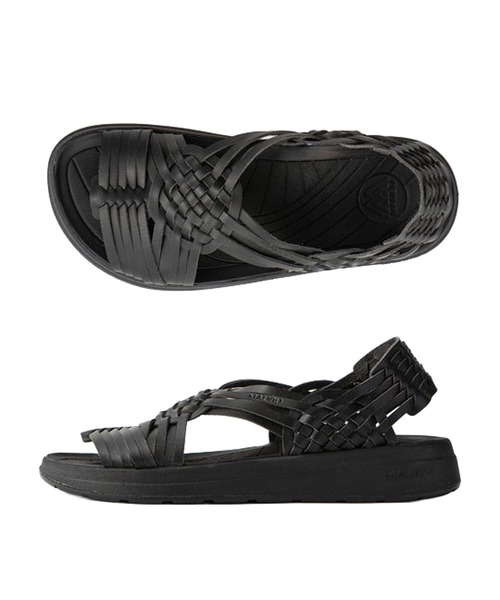 マリブサンダル　CANYON ブラック セール】MALIBU SANDALS CANYON -Aging Artificial Leather