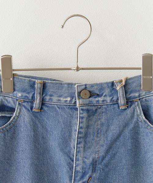 REMI RELIEF(レミレリーフ)の「REMI RELIEF/レミレリーフ 14OZ DENIM 5Pkt パンツ(リペア)デニムパンツ(デニムパンツ・メンズ・ブルー・L/M)」の3枚目の写真