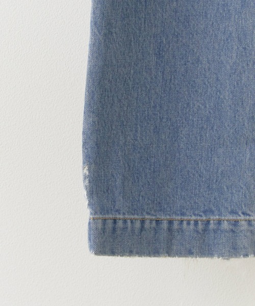 REMI RELIEF(レミレリーフ)の「REMI RELIEF/レミレリーフ 14OZ DENIM 5Pkt パンツ(リペア)デニムパンツ(デニムパンツ・メンズ・ブルー・L/M)」の7枚目の写真