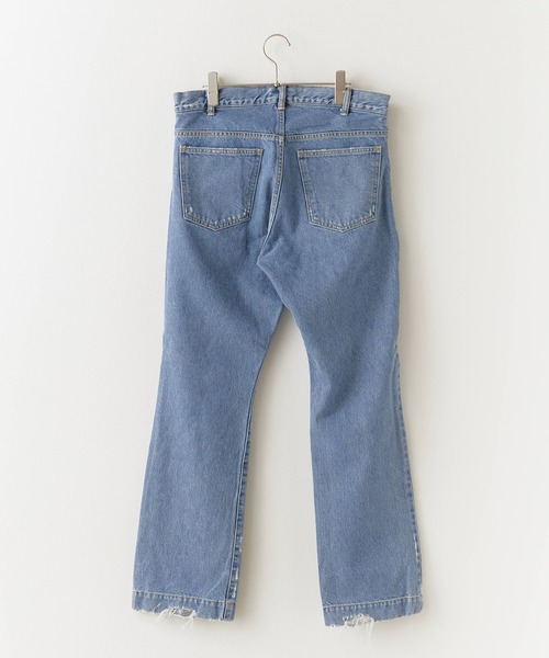 REMI RELIEF(レミレリーフ)の「REMI RELIEF/レミレリーフ 14OZ DENIM 5Pkt パンツ(リペア)デニムパンツ(デニムパンツ・メンズ・ブルー・L/M)」の2枚目の写真