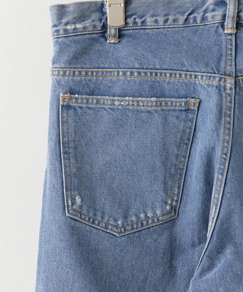 REMI RELIEF(レミレリーフ)の「REMI RELIEF/レミレリーフ 14OZ DENIM 5Pkt パンツ(リペア)デニムパンツ(デニムパンツ・メンズ・ブルー・L/M)」の8枚目の写真