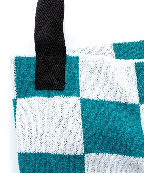 ROOPTOKYO(ループトウキョウ)の「Dept Pop/デプトポップ CHECKERED KNIT BAG ショルダーバッグ 秋物 秋服 2026年秋冬(ショルダーバッグ・レディース・グリーン/ブラック・FREE)」の15枚目の写真