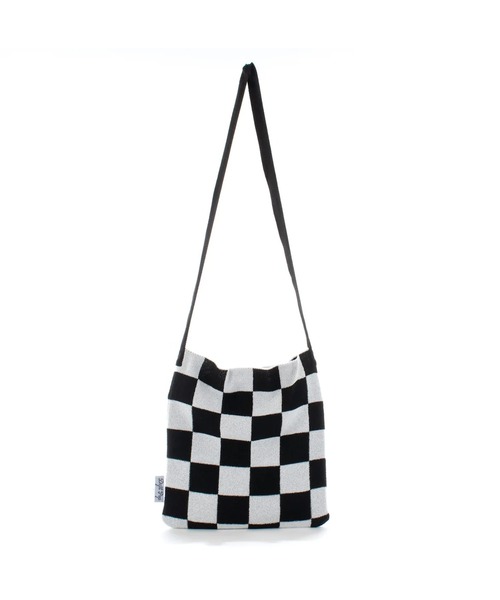 ROOPTOKYO(ループトウキョウ)の「Dept Pop/デプトポップ CHECKERED KNIT BAG ショルダーバッグ 秋物 秋服 2026年秋冬(ショルダーバッグ・レディース・グリーン/ブラック・FREE)」の4枚目の写真