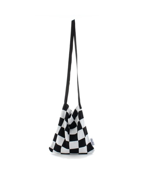 ROOPTOKYO(ループトウキョウ)の「Dept Pop/デプトポップ CHECKERED KNIT BAG ショルダーバッグ 秋物 秋服 2026年秋冬(ショルダーバッグ・レディース・グリーン/ブラック・FREE)」の6枚目の写真