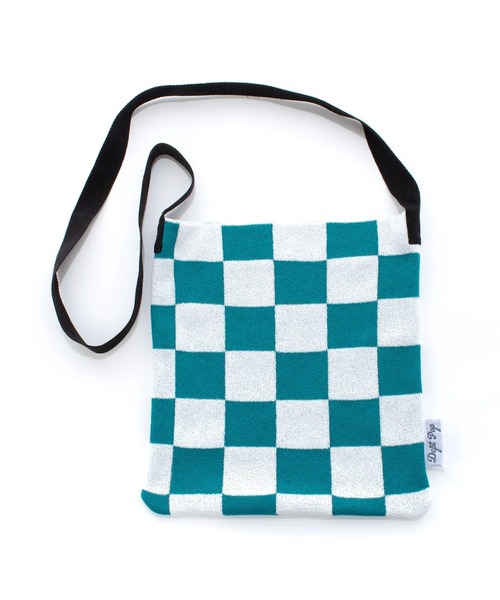 ROOPTOKYO(ループトウキョウ)の「Dept Pop/デプトポップ CHECKERED KNIT BAG ショルダーバッグ 秋物 秋服 2026年秋冬(ショルダーバッグ・レディース・グリーン/ブラック・FREE)」の7枚目の写真