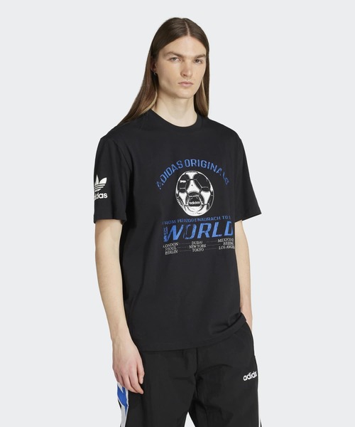 日本未入荷★関税込【adidas】graphic Tシャツ ＆ ショート Set adidas アディダス M 90s FTBL TEE ショートスリーブ JX3064