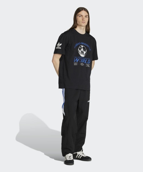 90年代のサッカー グラフィック半袖Tシャツ / アディダス
