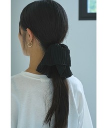 シュシュ New] コスプレ小物 ヘアアクセサリー 和柄 シュシュ 紅扇/藤孔雀