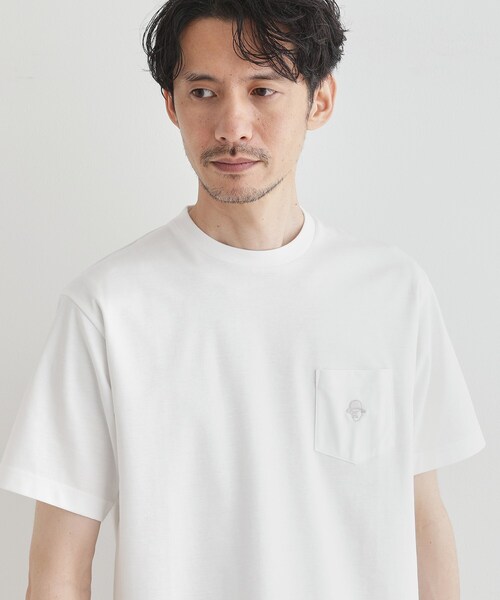 TAKEO KIKUCHI(タケオキクチ)の「【COOL CITY WEAR】ワンポイント刺しゅう ポケットTシャツ /接触冷感(Tシャツ/カットソー・メンズ・ホワイト/ボルドー/ブルー・02/03/04)」の12枚目の写真