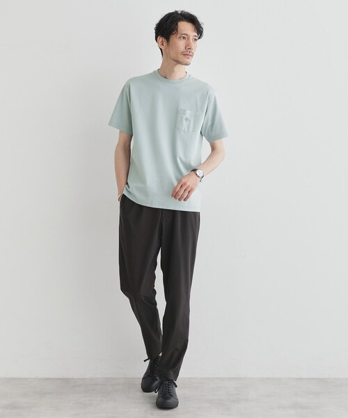 TAKEO KIKUCHI(タケオキクチ)の「【COOL CITY WEAR】ワンポイント刺しゅう ポケットTシャツ /接触冷感(Tシャツ/カットソー・メンズ・ホワイト/ボルドー/ブルー・02/03/04)」の22枚目の写真