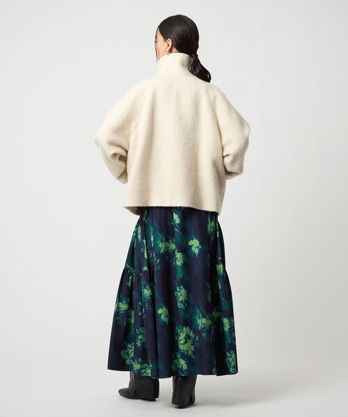 EMMEL REFINES＞EM スタンド シャギー ショートコート（ピーコート