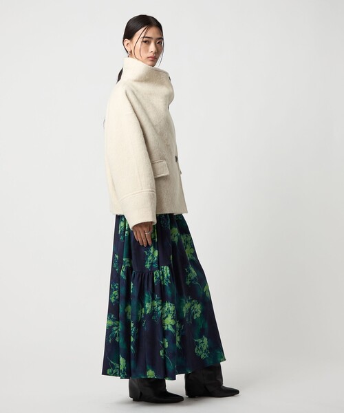 EMMEL REFINES＞EM スタンド シャギー ショートコート（ピーコート