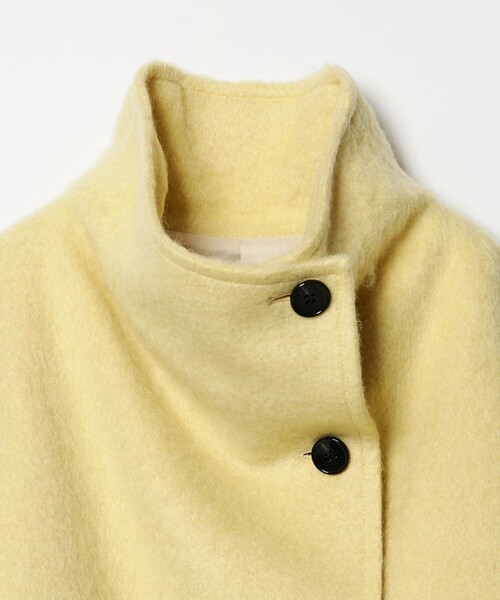 EMMEL REFINES（エメルリファインズ）の「＜EMMEL REFINES＞EM スタンド シャギー ショートコート（ピーコート・レディース・ナチュラル/イエロー・FREE）」の11枚目の写真